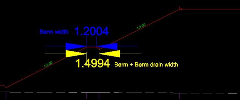 Steps to Include Berm Drain Width as Part of Berm Width - MES ...