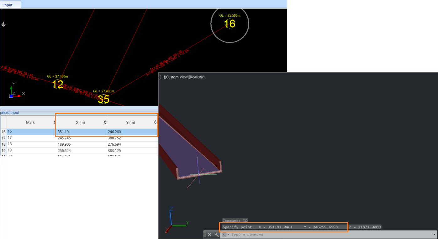 How to check the exported DWG Invert Level (IL) and X,Y coordinates ...