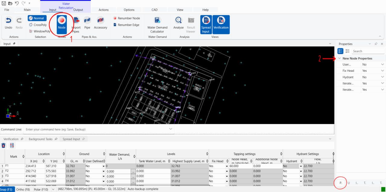Inputting Node Properties - MES Innovation Sdn Bhd