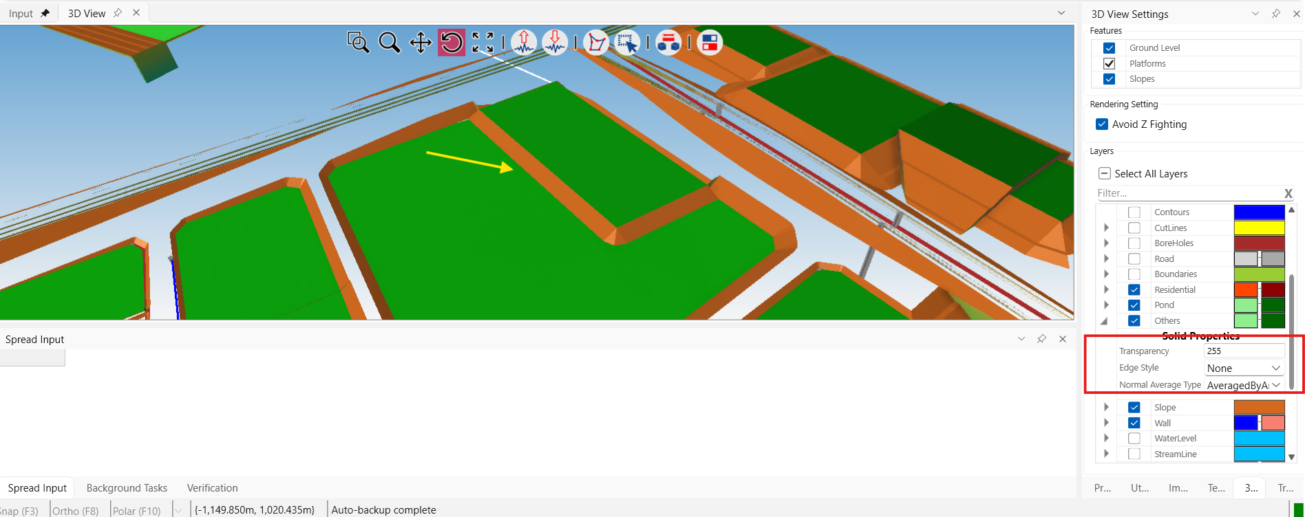 3D View Settings - MES Innovation Sdn Bhd