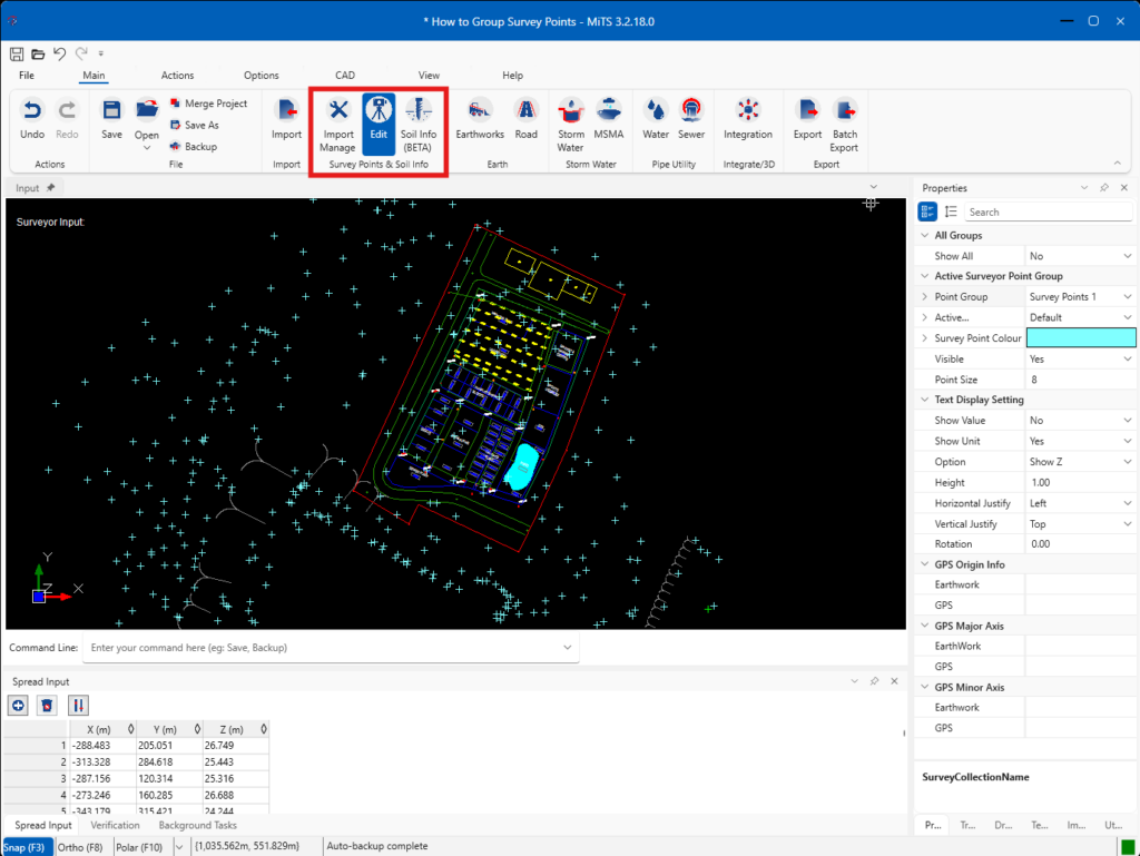 How to Assign Survey Points to Another Group - MES Innovation Sdn Bhd
