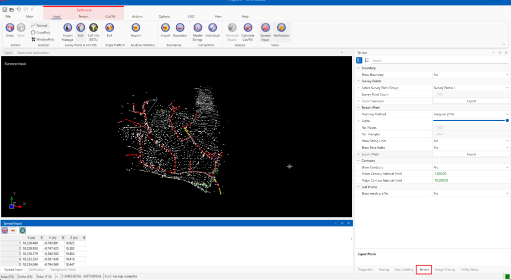Exporting Survey Point to CSV Format - MES Innovation Sdn Bhd